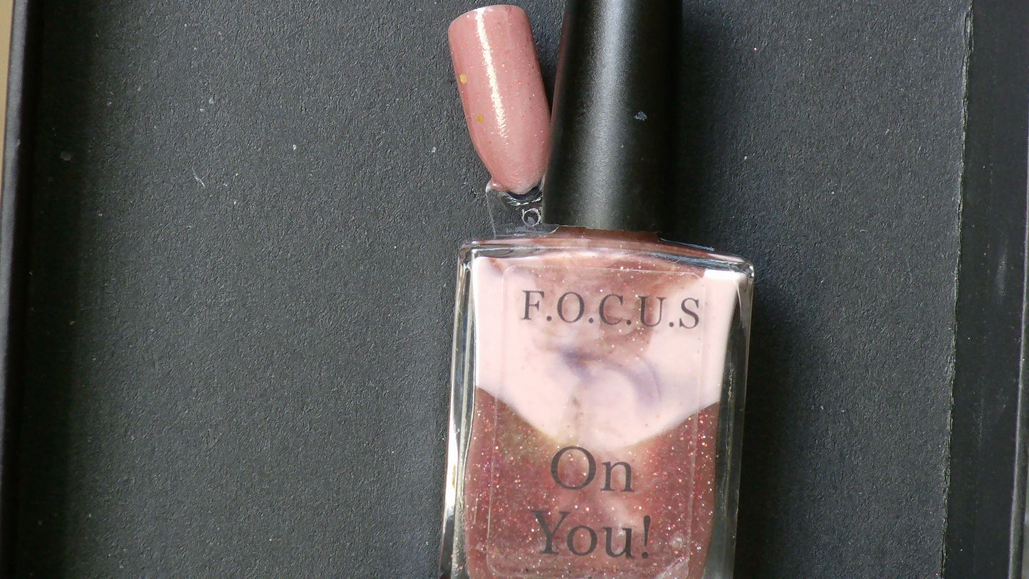 Color 54 ChocoMarsh Color Mix Line Nail polish