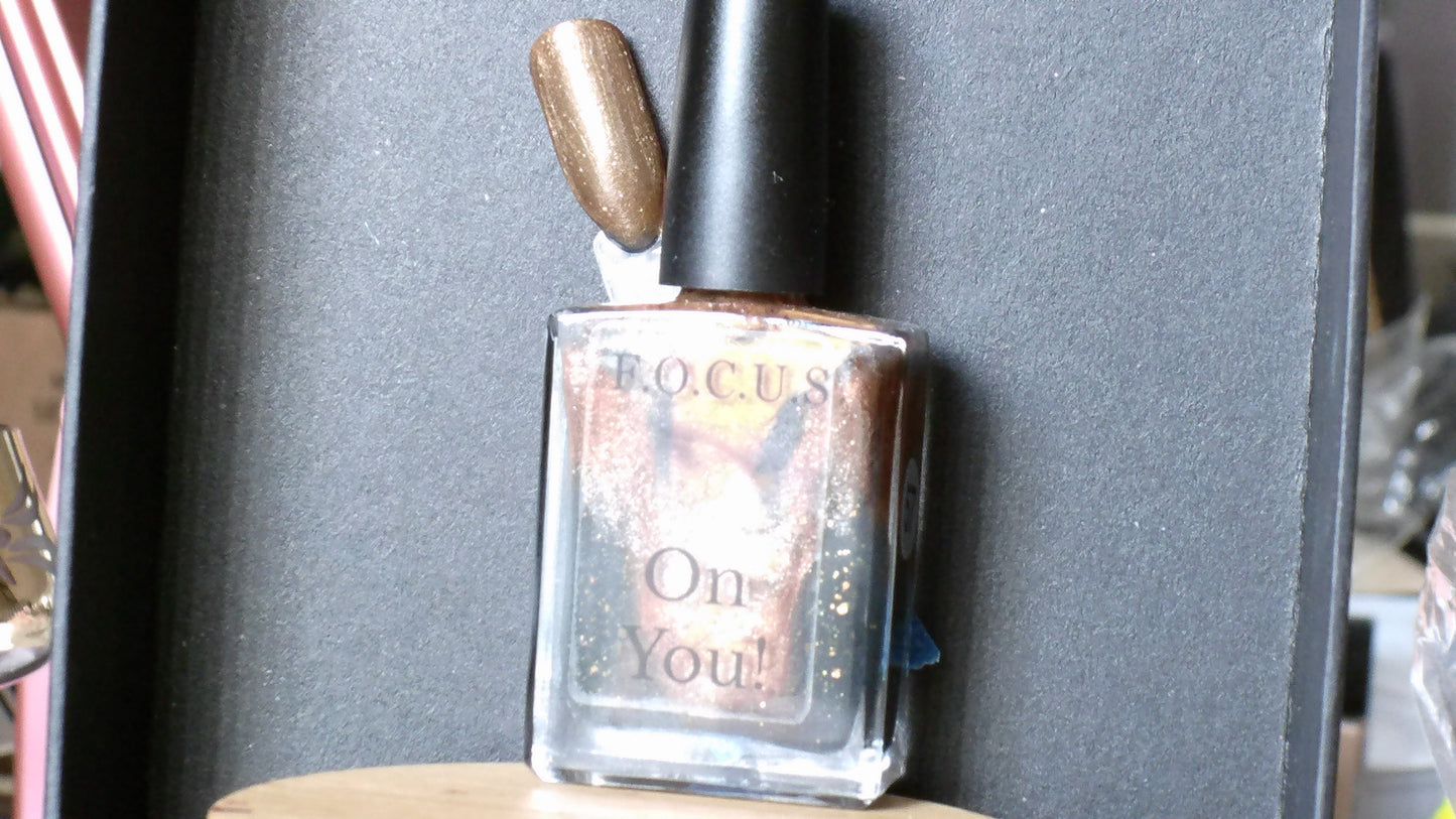 Color 57 CoalGold Color Mix Nail Polish