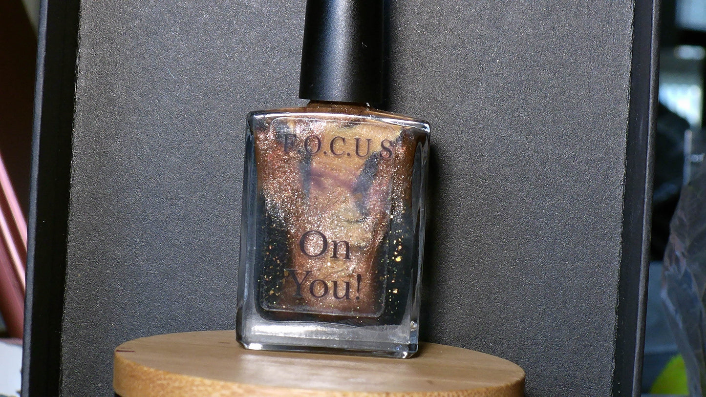 Color 57 CoalGold Color Mix Nail Polish