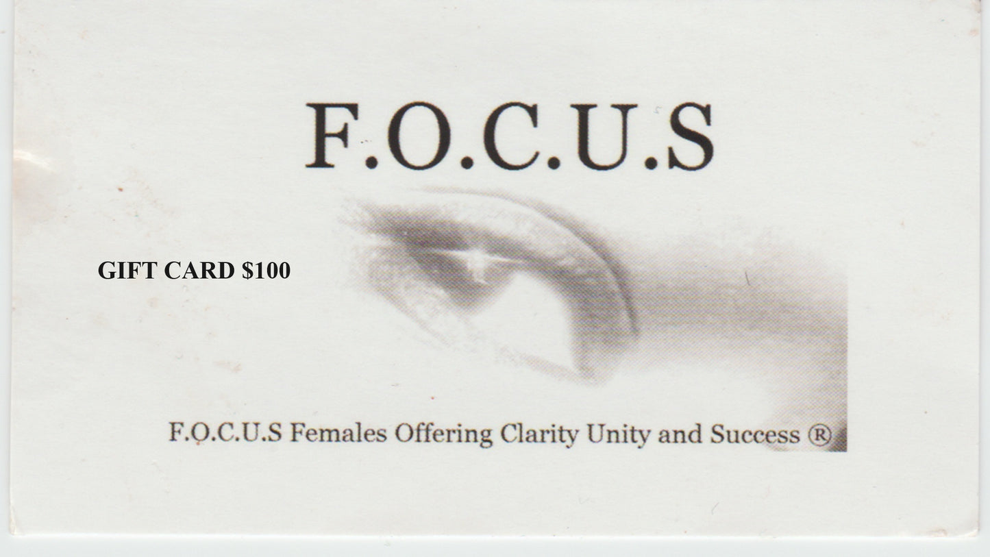 F.O.C.U.S On You Gift Cards!