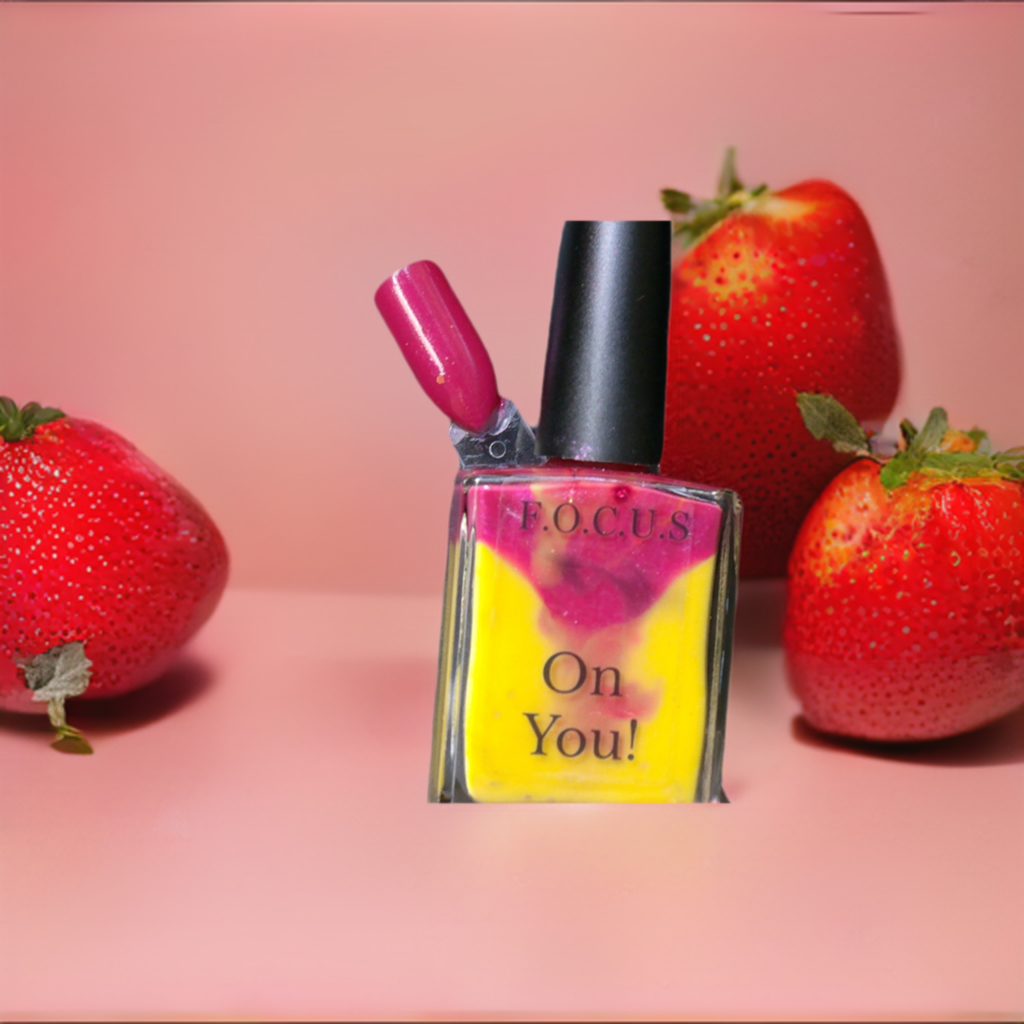 Color 53 Strawban Color Mix Line Nail Polish